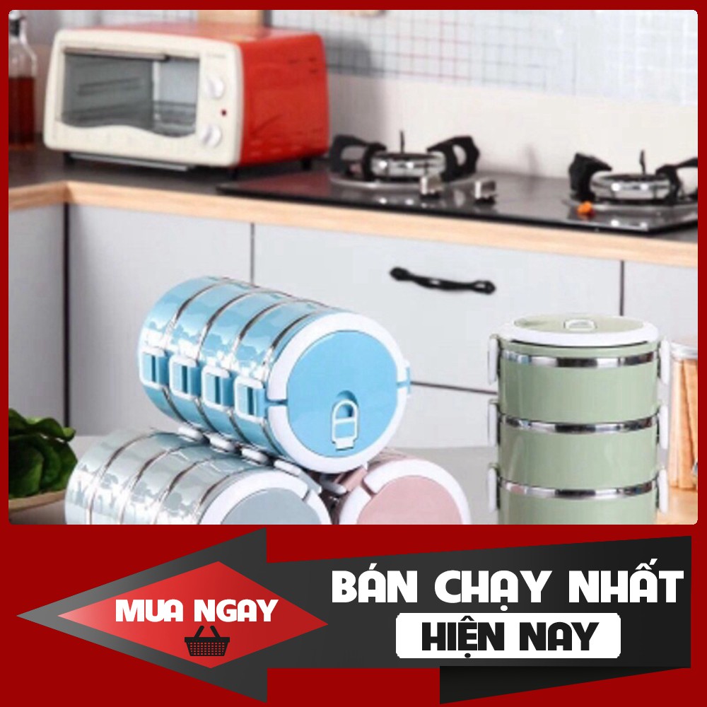 [FREESHIP] Hộp Cơm Giữ Nhiệt 4 Tầng Ruột Inox - Hàng chất lượng, cam kết giá tốt nhất miền nam