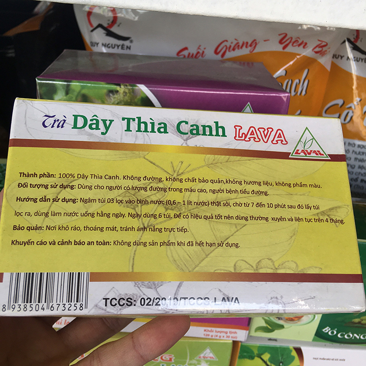 Trà Dây Thìa Canh hộp 30 túi lọc- Dành Cho Người Bệnh Tiểu Đường