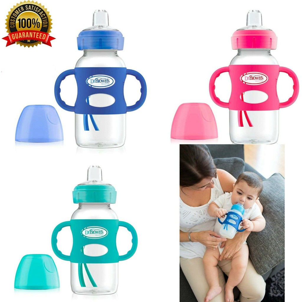 Bình sữa Dr Brown's cổ rộng 2 giai đoạn 270ml