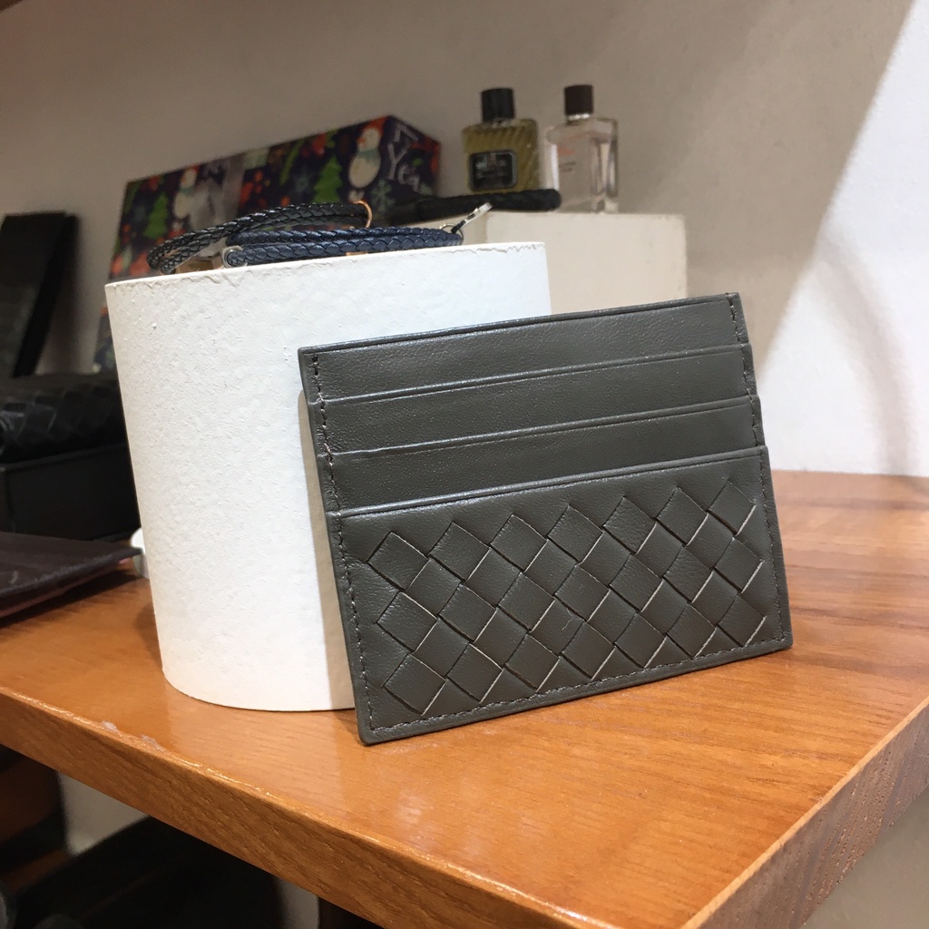 Ví đựng thẻ nam card holder chất liệu da cừu cao cấp, fullbox làm quà tặng