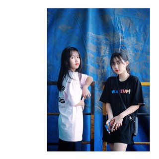 Áo thun Wazzup SG (Hồng Đen)