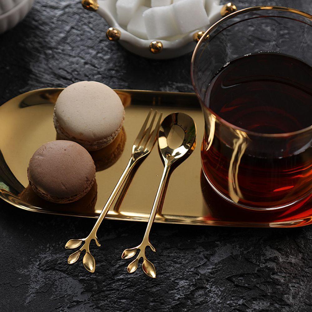 YIYU 1 Bộ Muỗng Cà Phê Thân Dài Bằng Thép Không Gỉ