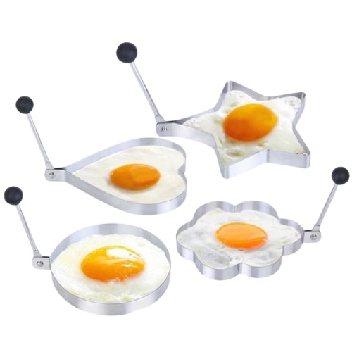 Bộ 5 Khuôn Rán Tạo Hình Bánh , Trứng Ốp La, ...Nhiều Hình Cute Có Tay Cầm 101217