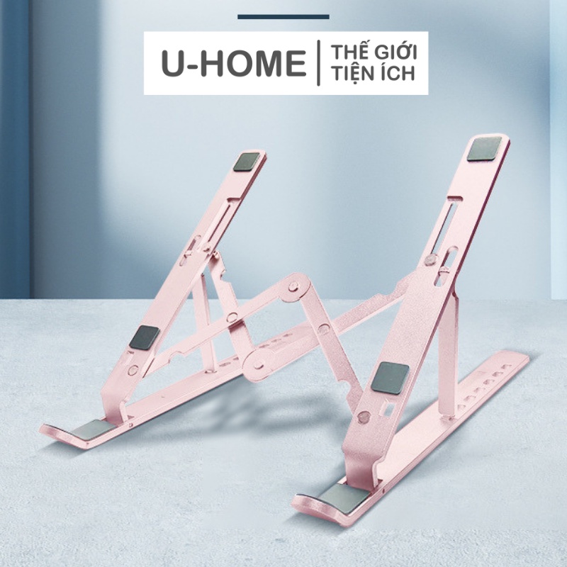 Giá đỡ laptop stand nhôm hỗ trợ tản nhiệt có thể gấp gọn chỉnh độ cao tiện lợi, Giá kê Macbook, kệ đỡ máy tính surface