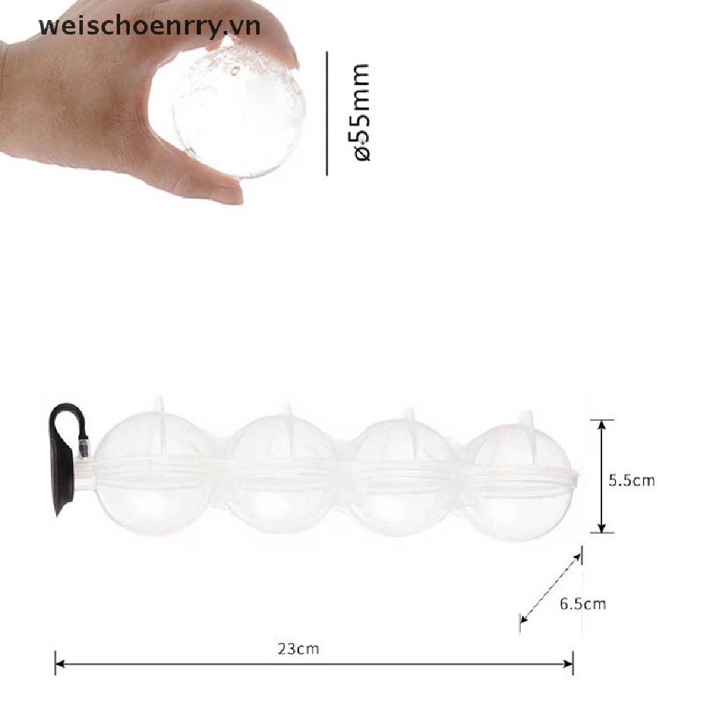 Khuôn Làm Đá Hình Tròn Bằng Nhựa Tiện Dụng DIY