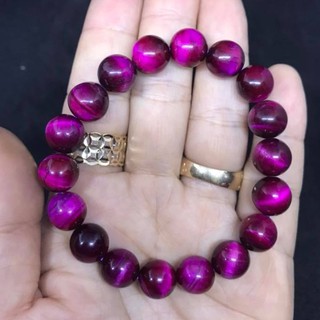 VÒNG TAY  MẮT HỔ HỒNG 10LY