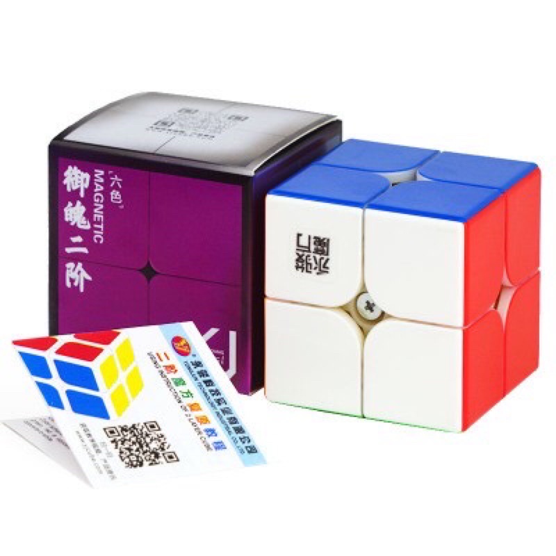 Rubik 2x2 Yj V2 M Có nam châm+Tặng kèm đế