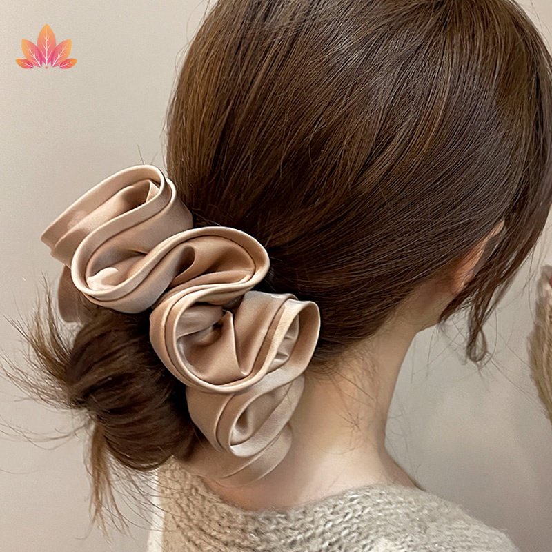 Dây Buộc Tóc satin Cao Cấp Thiết Kế Đơn Giản Phong Cách Pháp JP5