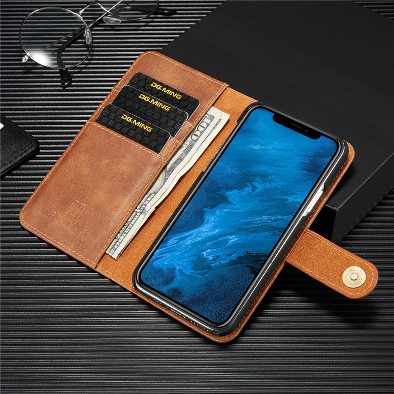 Bao da điện thoại nắp lật từ tính retro thích hợp cho IPhone 12 11 Pro Xs Max XR I8 I7 I6s Plus SE 2020