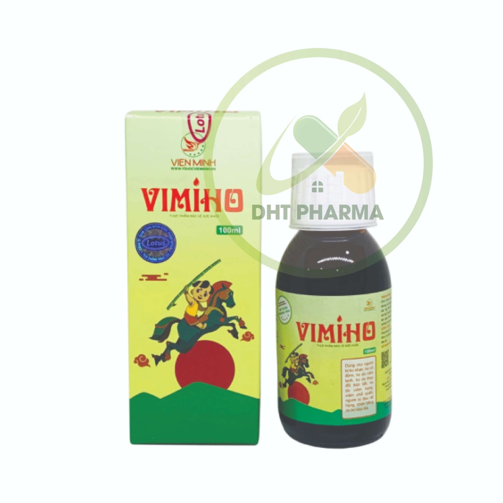 Siro Ho Vimiho Viên Minh giảm ho khan, đờm trắng, sổ mũi trong