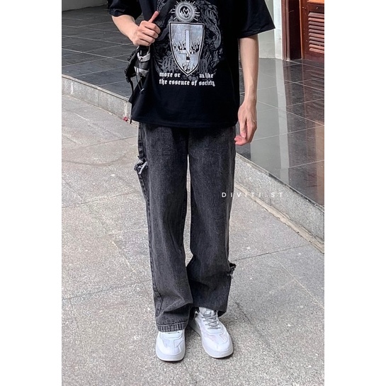 QUẦN JEANS RÁCH 5975 MÀU XANH VÀ ĐEN PHONG CÁCH CÁ TÍNH