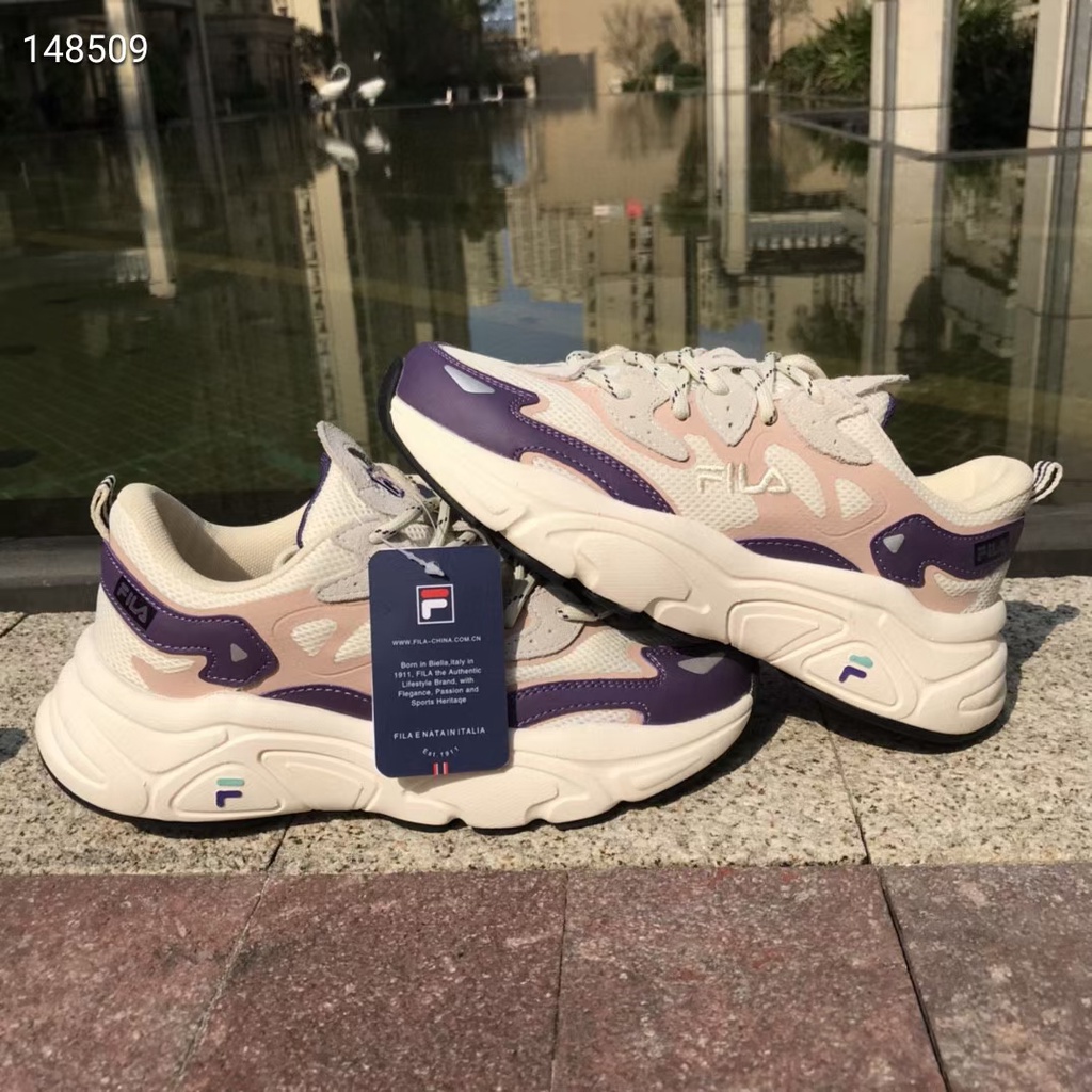 Giày Thể Thao Fi.La Disruptor 2 Script, Hot Nhất 2022, Hack Dáng 6cm, Siêu Êm, Siêu Bền, Hàng SC, Bản Trung Quốc