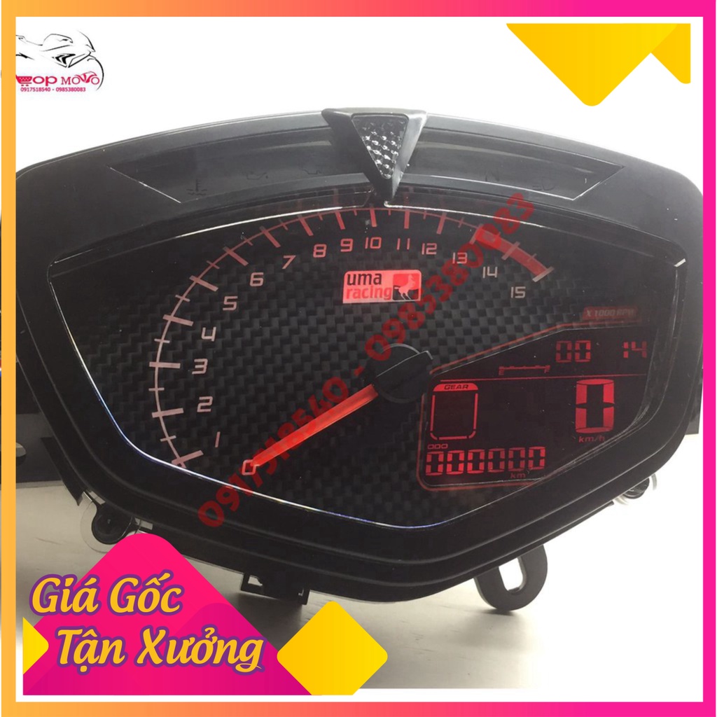 ĐỒNG HỒ UMA RACING KOSO 1-1 CHO SIRIUS/ EXCITER 2006-2010 (Ảnh Sp thật)