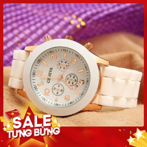 ĐỒNG HỒ NỮ DÂY SILICON GENEVA KHỞI MY G001 THỜI TRANG - Hàng mới về