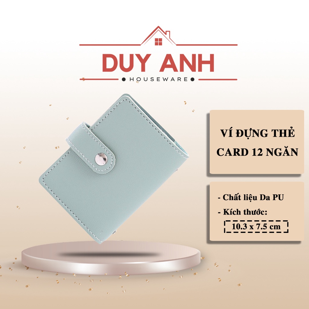 Ví Đựng Thẻ Nhiều Màu - Ví Đựng Thẻ ATM/ Name card 12 ngăn