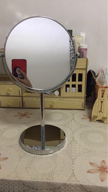 Gương soi trang điểm để bàn cao cấp 2 mặt