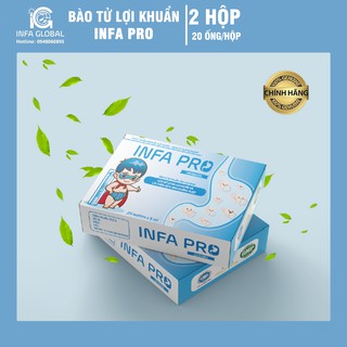 [COMBO 2 HỘP] Bào Tử Lợi Khuẩn INFA Pro - Men Vi Sinh Hỗ Trợ Tiêu Hóa Cho Trẻ (Hộp 20 ống)