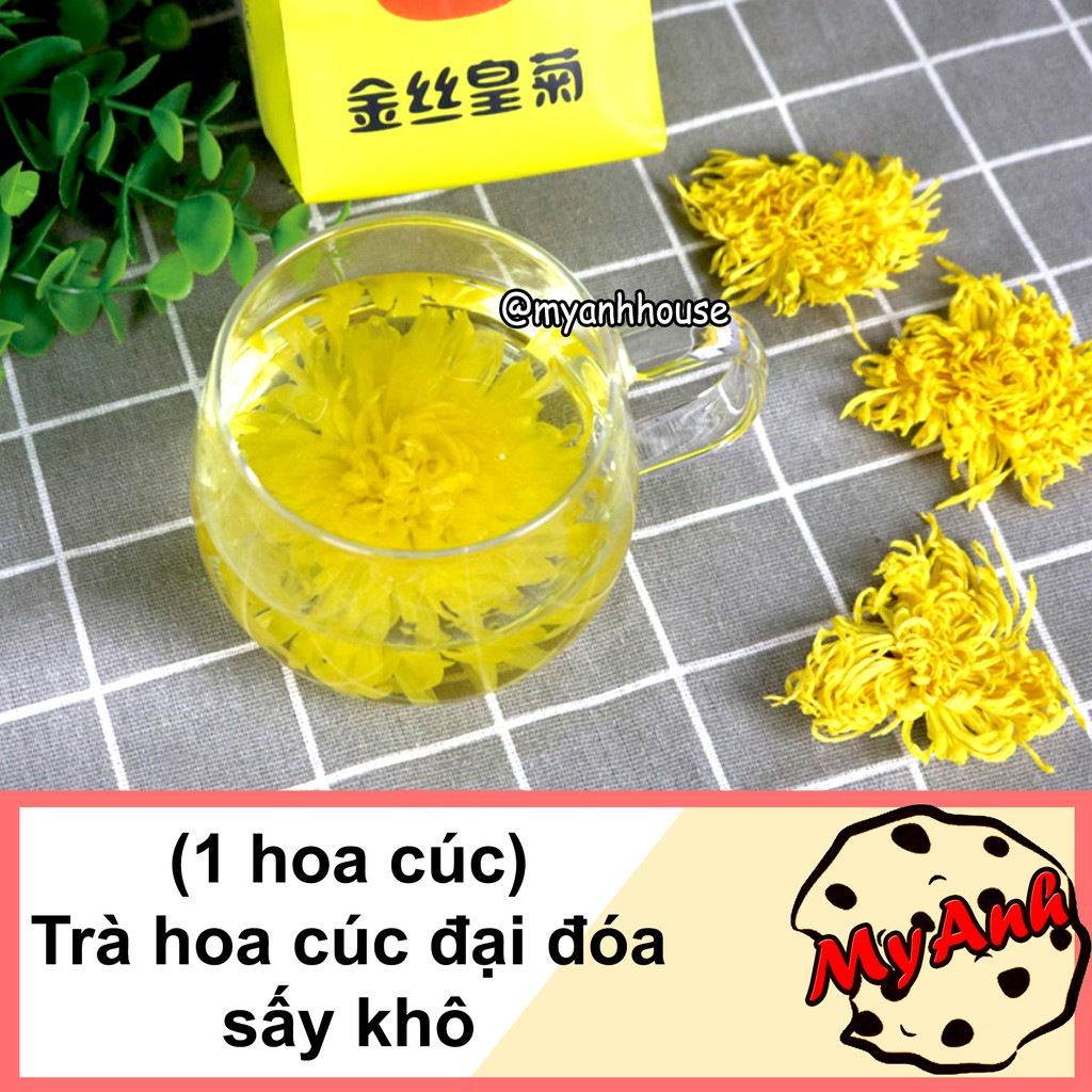 [Mã 267FMCGSALE giảm 8% đơn 500K] (1 HOA) TRÀ HOA CÚC ĐẠI ĐÓA SẤY KHÔ DATE 12 THÁNG