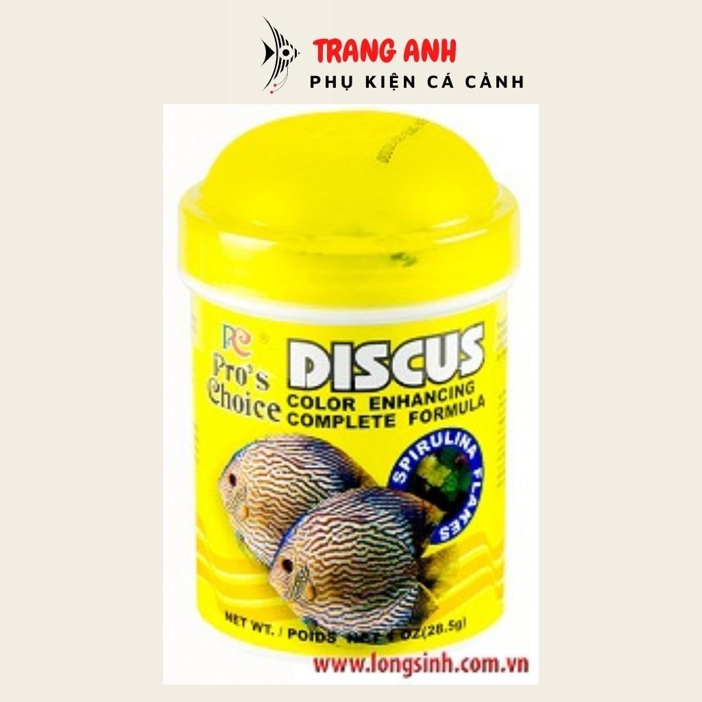Thức ăn cá đĩa Discus Bits dạng hạt và dạng lá sạch nước, lên màu đẹp nhập khẩu Đài Loan
