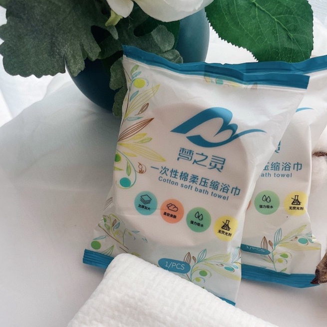 Combo Khăn tắm viên nén du lịch  dùng một lần, Khăn tắm cotton tiện lợi -Br 01596 ( kèm ảnh thật tại shop