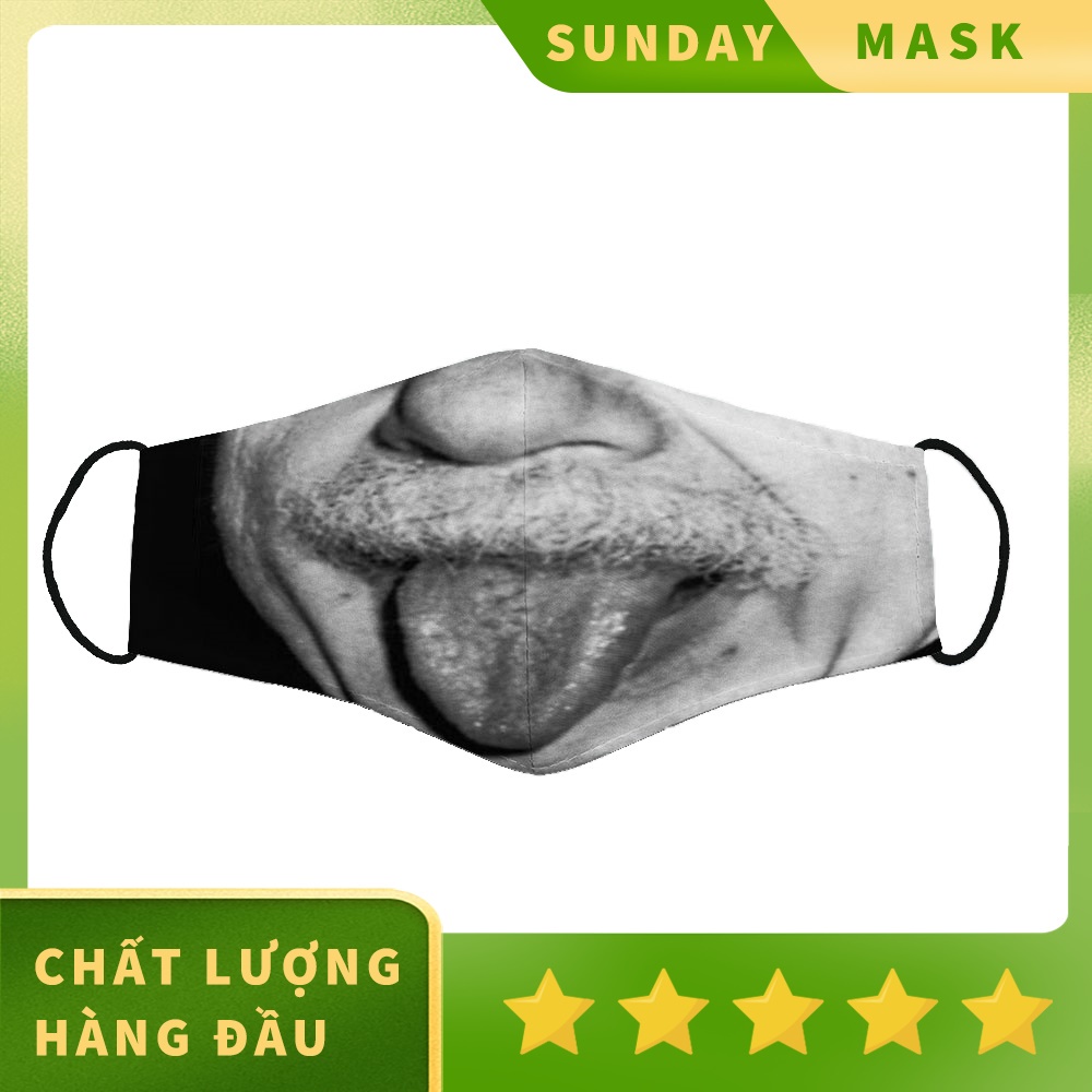 Khẩu Trang Vải Cao Cấp In Hình E.i.n.s.t.e.i.n SUNDAY Dây Đeo Mềm Chuyên Dụng, Đeo Thoải Mái, Không Đau Tai, Dễ Thở, Tho