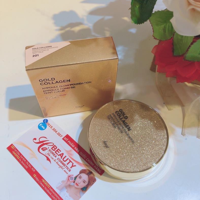 [THE FACE SHOP_Auth] Phấn nền trang điểm dạng nén fmgt COLLAGEN GOLD COLLAGEN AMPOULE GLOW FOUNDATION 10g TFSN20 | BigBuy360 - bigbuy360.vn