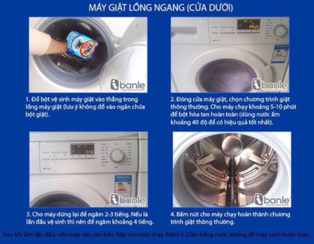 [SALE SỐC] Gói tẩy lồng máy giặt