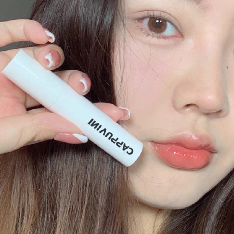✨✨Son bóng dưỡng ẩm CAPPUVINI không phai màu chống dính gương cốc hiệu ứng
