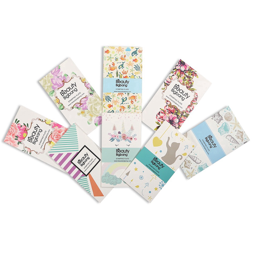 [Hàng mới về] Khuôn dập họa tiết trang trí móng tay BeautyBigbang kích thước 6 * 12cm