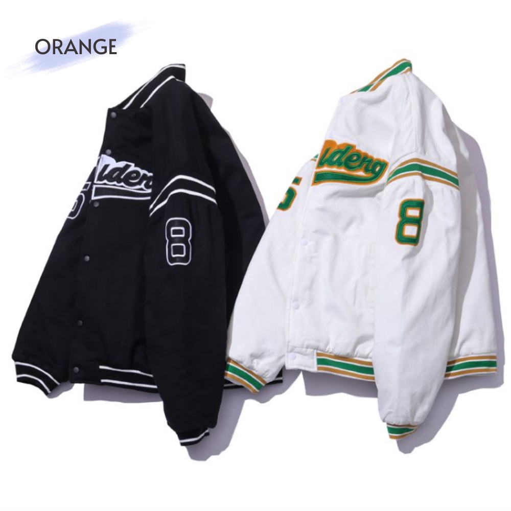 Áo Khoác Bomber 2 lớp, Áo Bomber bóng chày MUDENG form rộng, Chất liệu kaki dày dặn