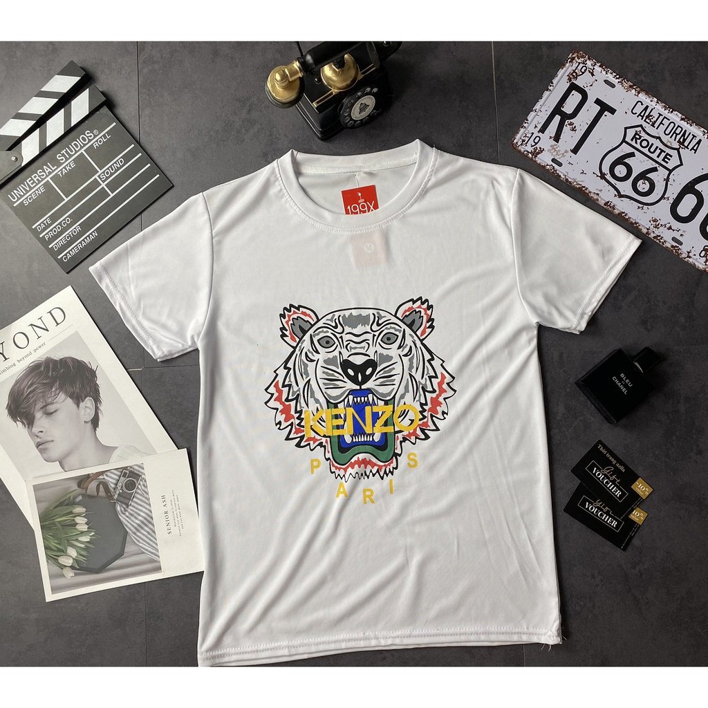 Áo Phông Nam, Áo Thun Cổ Tròn In Hình Đầu Hổ Chất Liệu Thun Cotton Thoáng Mát - AC111 - xuongmaytrungkien | BigBuy360 - bigbuy360.vn