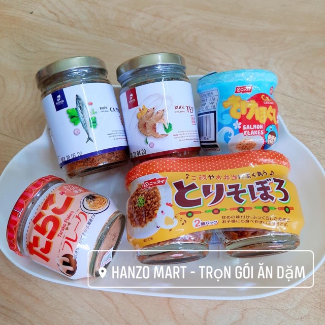 Combo 5 loại ruốc cho bé ăm dặm