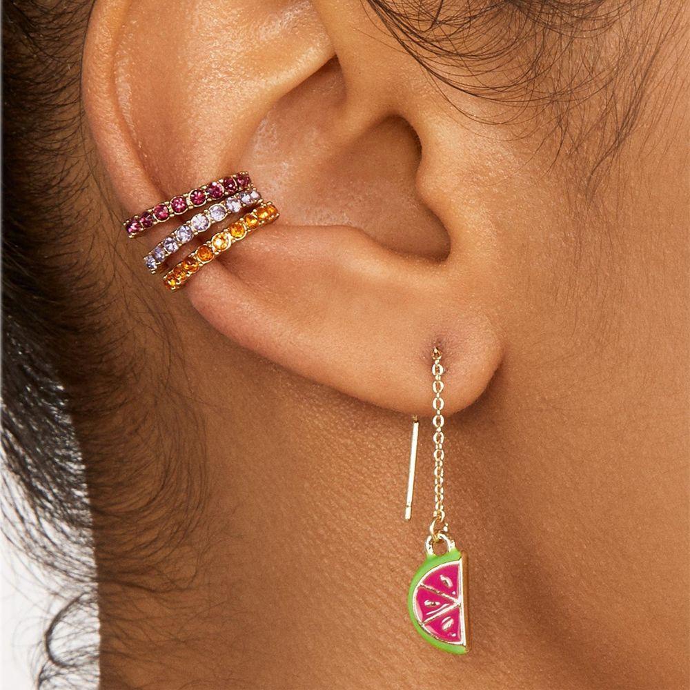 Set 6 Khuyên Tai Đính Đá Không Cần Xỏ Lỗ