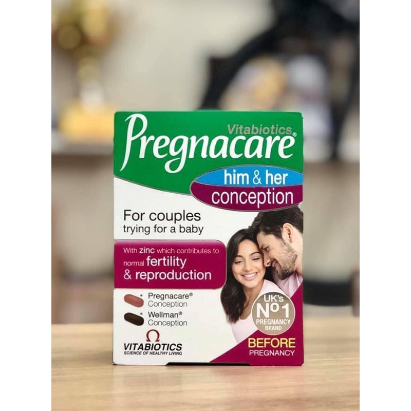 Vitamin tăng thụ thai vợ chồng Pregnacare Him & Her