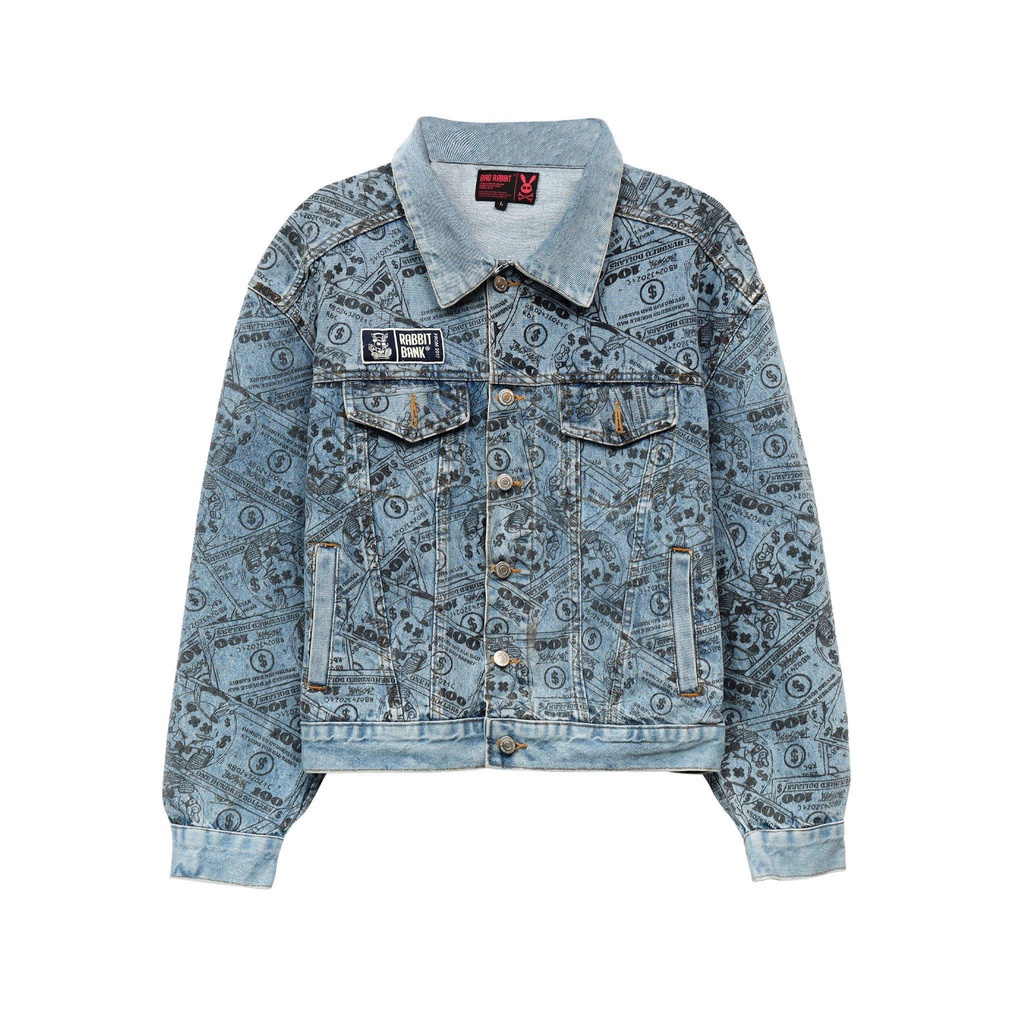 Áo Khoác Nam Nữ Bad Rabbit BANK JEANS JACKET - Local Brand Chính Hãng