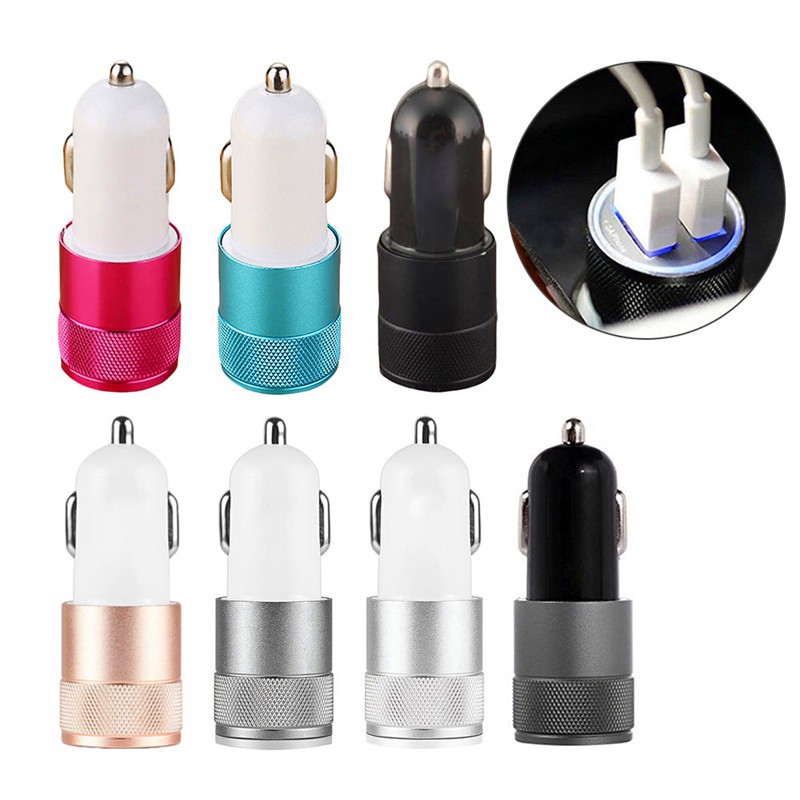 Cóc sạc mini 2 cổng USB tiện dụng cho oto