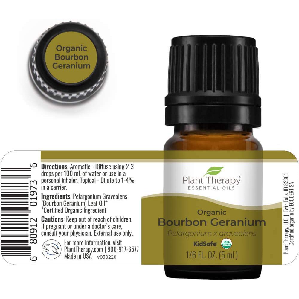 Plant Therapy - Tinh Dầu Phong Lữ (Geranium Bourbon) KidSafe Essential Oil - 5mL