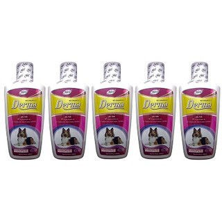 Combo 5 chai sữa tắm derma 200 ml trị nấm - viêm da ở chó mèo