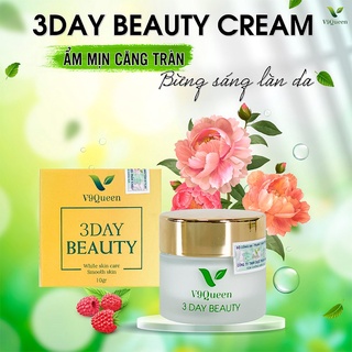 Kem 3day beauty dâu tằm hoa mẫu đơn, dưỡng da,lam sáng da, mịn màng tự nhiên-v9queen V9QUEEN