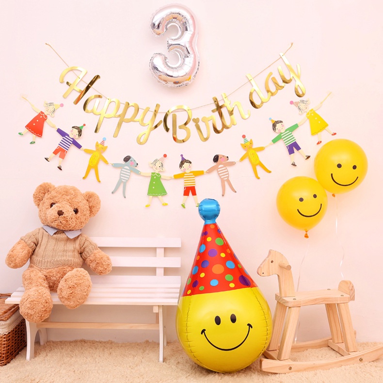 Bóng mặt cười phong cách INs trang trí party sinh nhật #trangtrisinhnhat