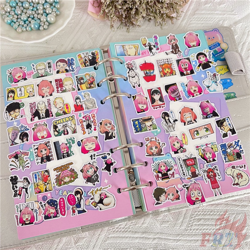★★★ Sticker Dán Trang Trí Nhật Ký Mini SPY×FAMILY Q-2 Anya ★★★ Bộ 60 Sticker Dán Trang Trí Album Thời Trang