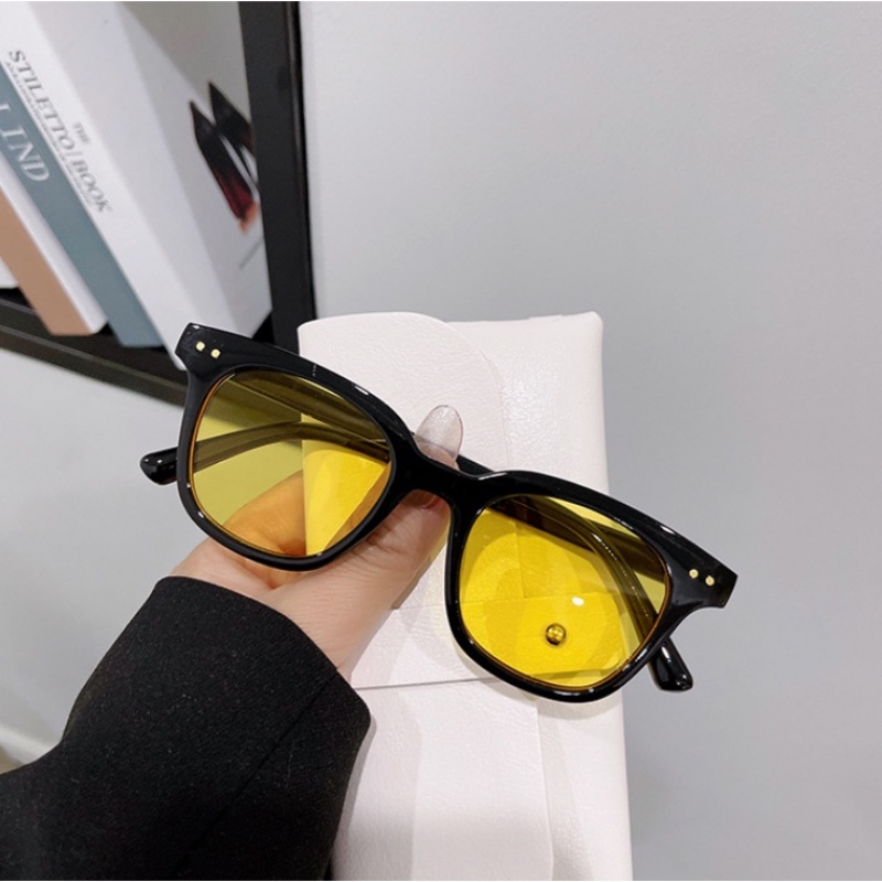 Kính Mát Gọng Vuông Chống Tia UV400 Thời Trang Cho Nam Nữ