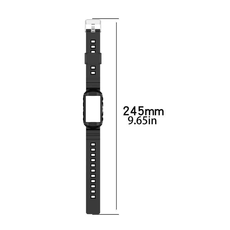 Dây Đeo Thay Thế Chất Liệu Silicon Màu Trơn Cho Fitbit- Charge5 3 SE