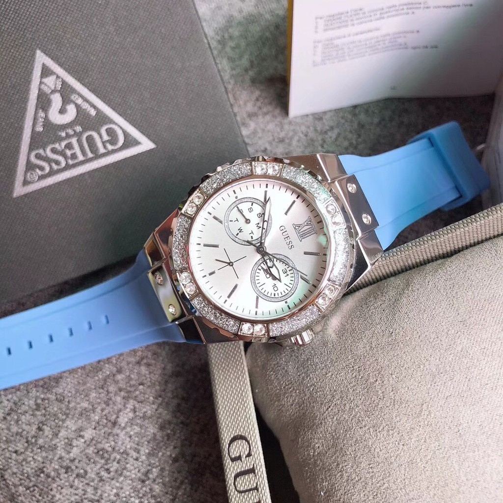 Đồng Hồ Nữ Guess Dòng Limelight W1053L1- W1053L2-W1053L3-W1053L5-W1053L6-W1053L7,Dây Cao Su , Size 38mm