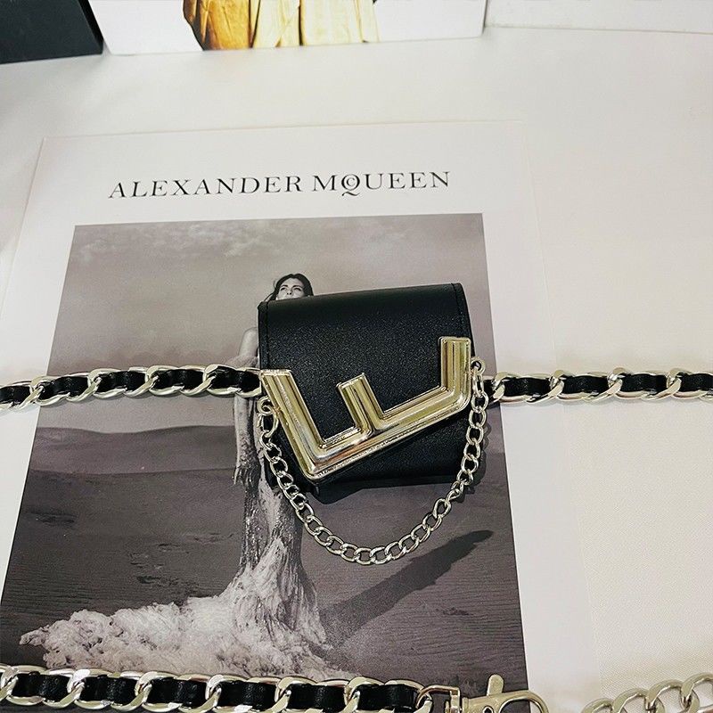 Dây Xích Màu Đen Đeo Hông Bằng Kim Loại Thời Trang Mùa Hè Cho Nữ