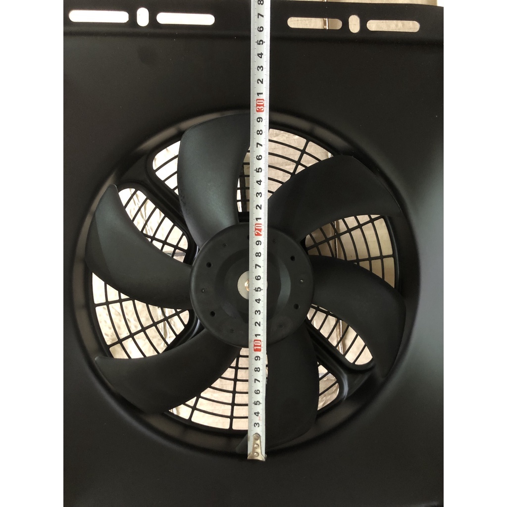 Quạt Dàn  nóng lồng sắt chế 14x18 12V / 24V 35x46 cm hàng Trung Quốc