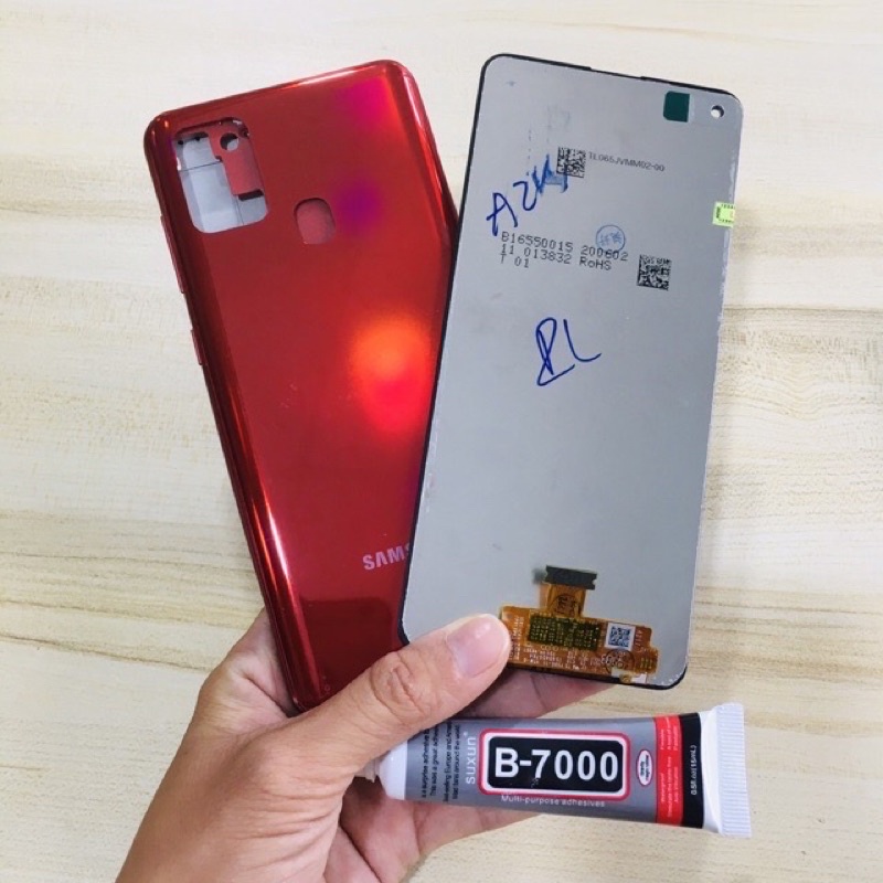 Combo Màn Hình + Bộ Vỏ Sườn Samsung A21s ZIN Hàng Cao Cấp ( tặng kẹo dán )