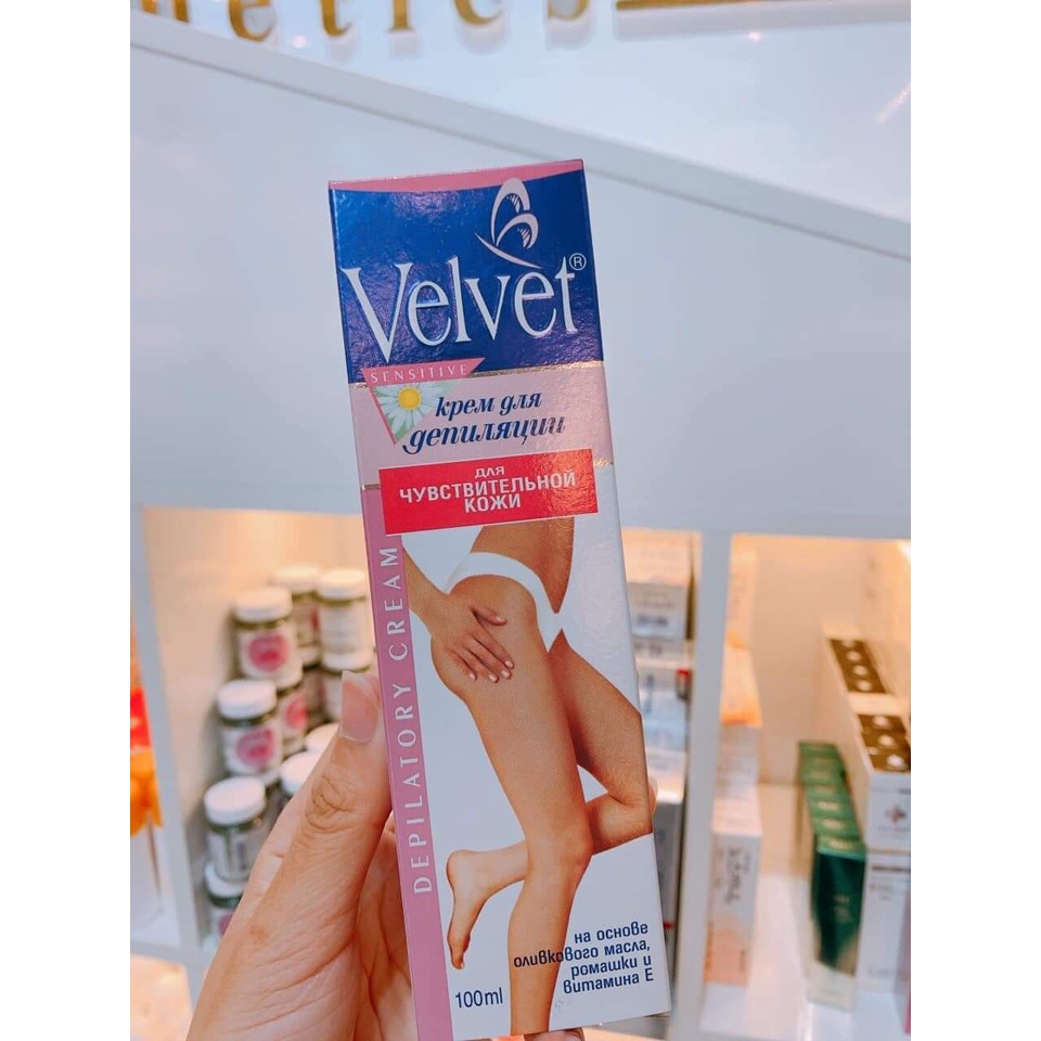 Kem tẩy lông Stella Velvet Depilatory làm mềm da và giảm lông 100ml