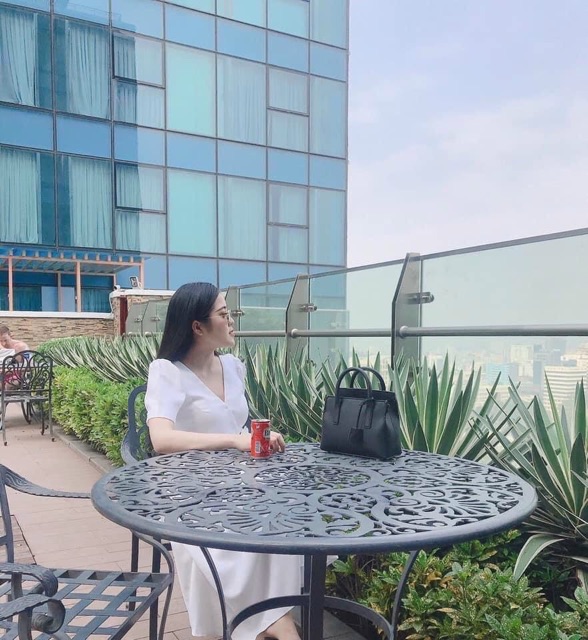 Túi công sở quai màu đen size 21,5