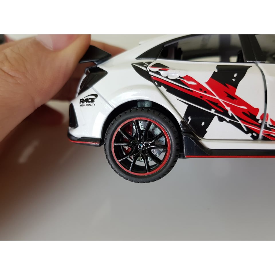 Mô hình xe ô tô Civic tỉ lệ 1:32 mở được tất cả cánh cửa